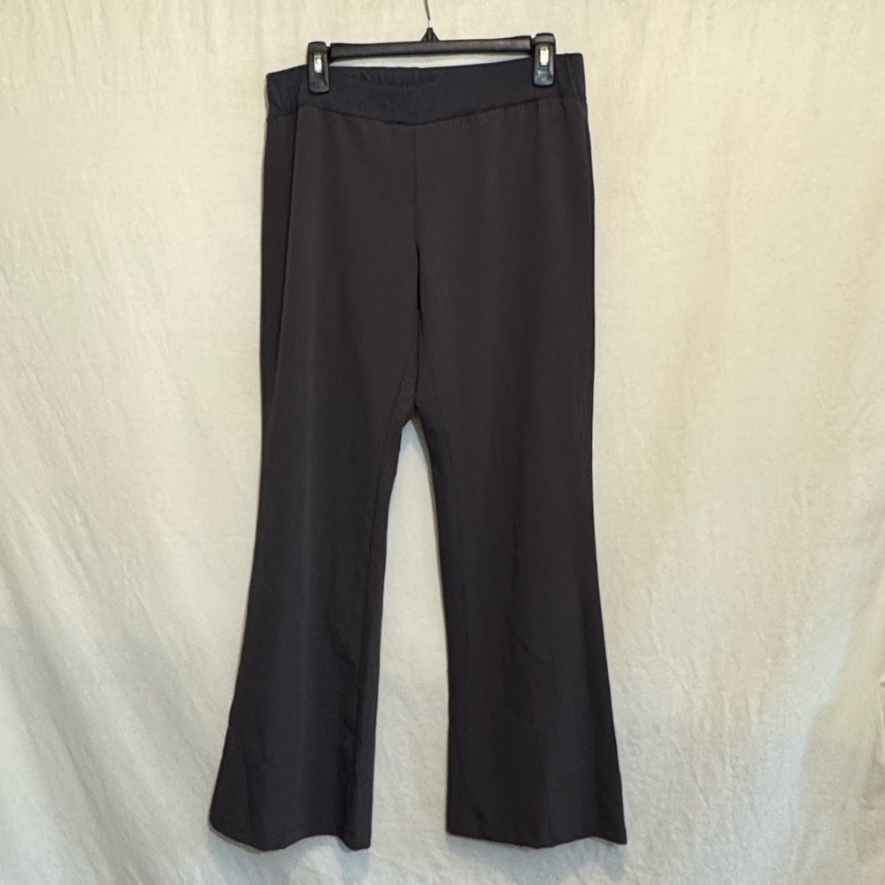 B-140 B Sport Maternity Gray‎ Elastic Waist Pull On Dress Pants Size M